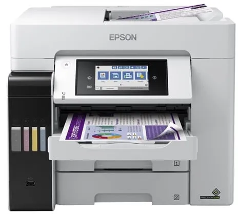 Epson EcoTank ET-5880 All in One Blækprinter Multifunktion med Fax - Farve - Blæk